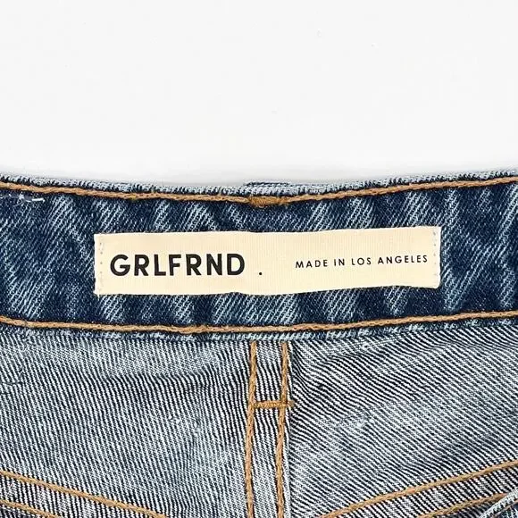 GRLFRND The Melanie Boot Cut Jeans Catalina Wash Women’s Size 24 High Rise